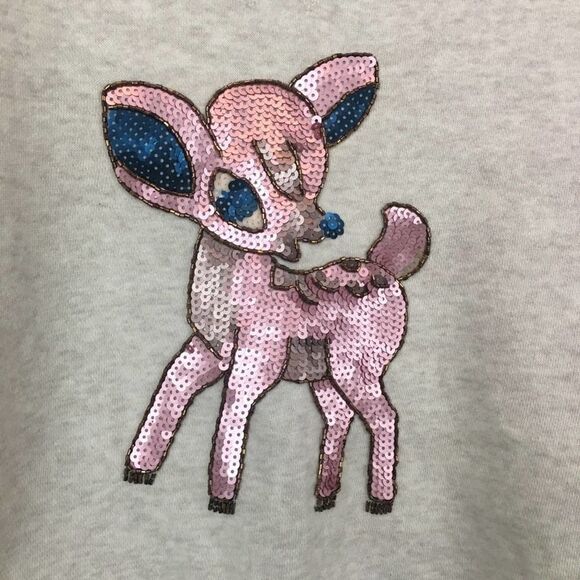 American Eagle Sequin Deer Crewneck Sweatshirt - Picture 6 of 6